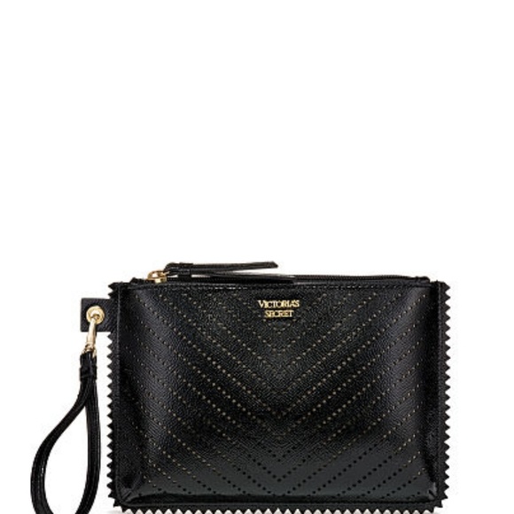 Victoria's Secret Handbags - Victoria Secret black laser-cut wristlet